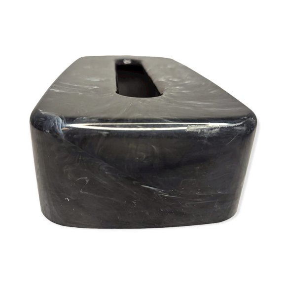 Vintage Faux Black Marble Tissue Box Cover - Picture 5 of 11